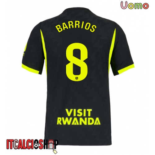 Atletico Madrid Pablo Barrios #8 Seconda Maglia 2026-27 Manica Corta